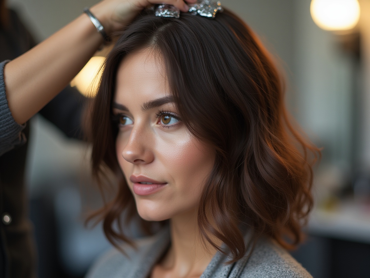 Finishing Foil hair colouring