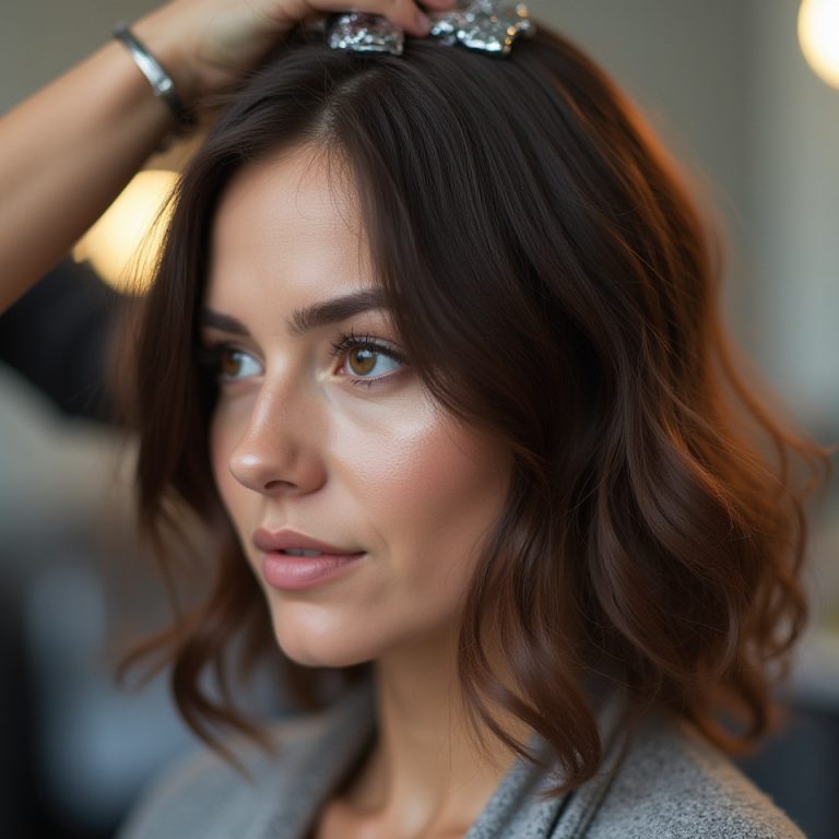 Finishing Foil hair colouring